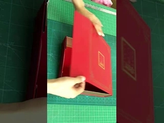 オーダーメイド 紙花シリンダー ボックス 金のホットスタンプ