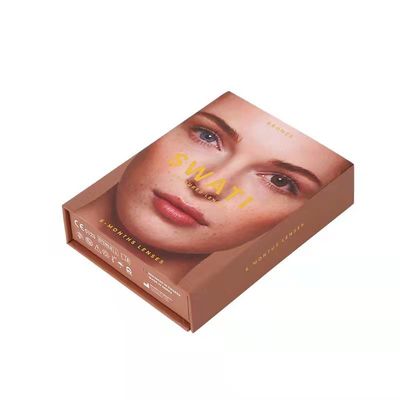 品質  Magnet Rigid Gift Box , Reusable Paper Box Cosmetics Contact Lens Packaging 工場