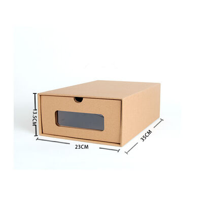 品質  Corrugated Drawer Shoe Box Recycled Materials Stamping Embossing 工場